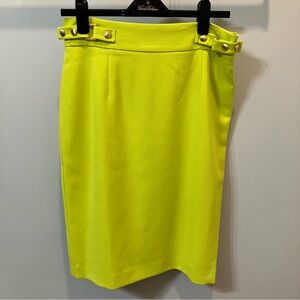 Antonio Melani Chartreuse Skirt size 8